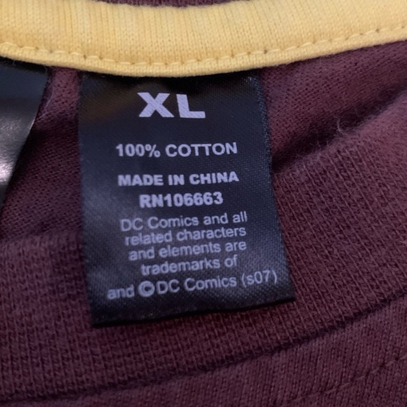 DC Comics Shirt L29 Hawkman Size XL Embroidered Front & Back Graphics Brown - Picture 10 of 12